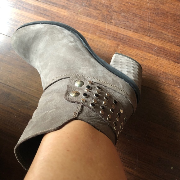beautiful taupe ankle boots 37 - Picture 2 of 8